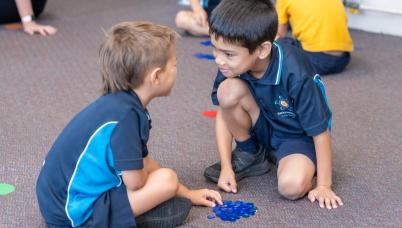 Students learning together