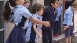 Students in action