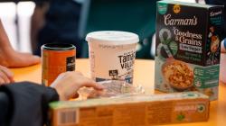 A collection of food packaging