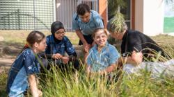 Students outside