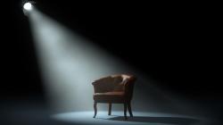 Chair on stage