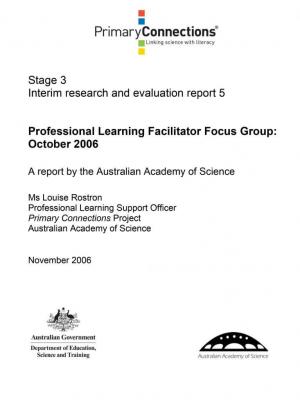 Professional Learning Facilitator Focus Group