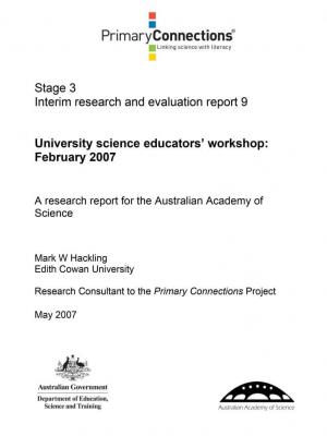 University science educators' workshop February 2007